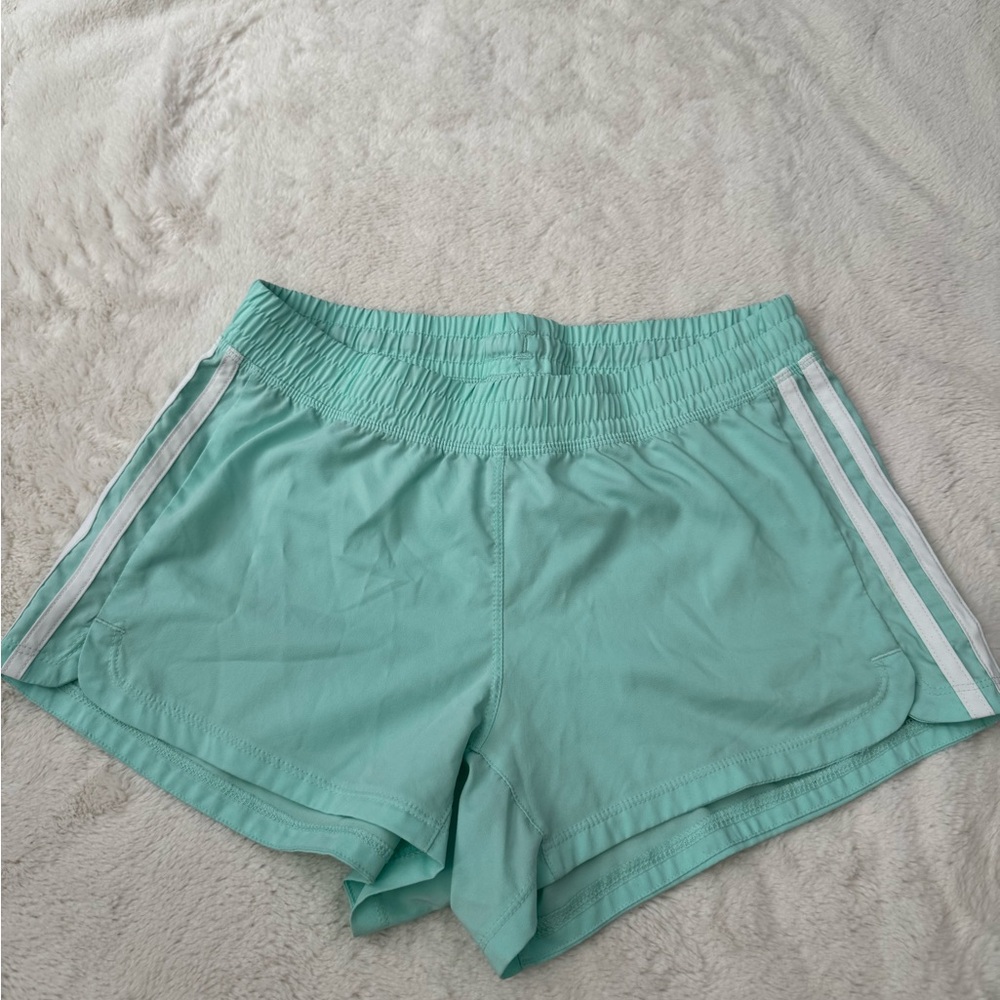 adidas Light Green Women's Athletic Shorts
